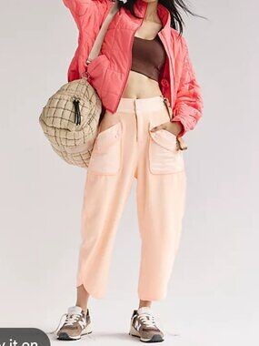 new FREE PEOPLE TIMKO pants slouchy baggy size s